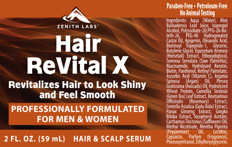 Hair Revital X Ingredients