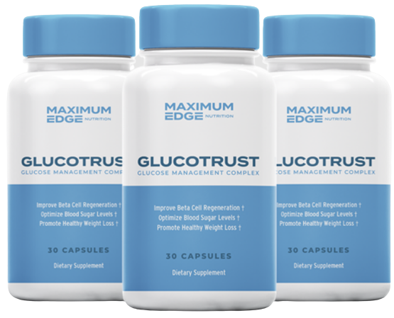 GlucoTrust three bottles