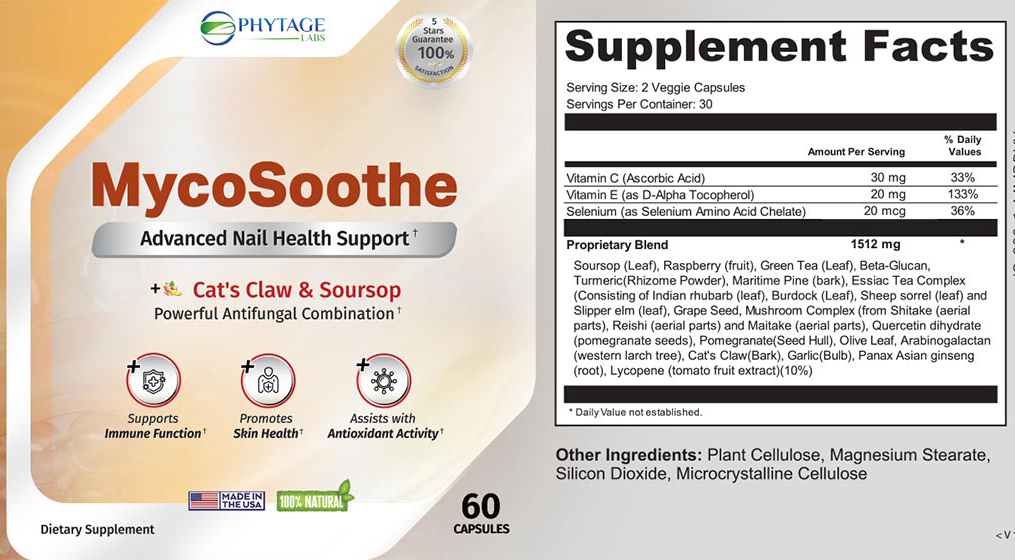 MycoSoothe Ingredients