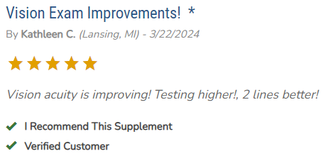 Advanced Vision Formula Customer Reviews