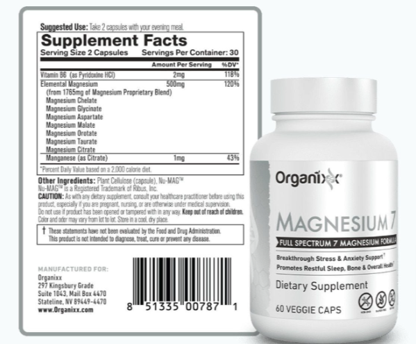 Organixx Magnesium 7