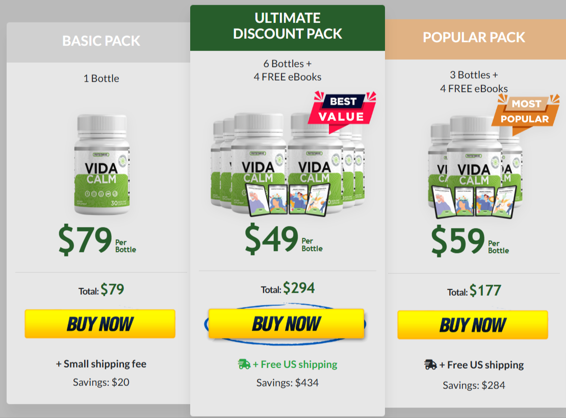 VidaCalm Prices