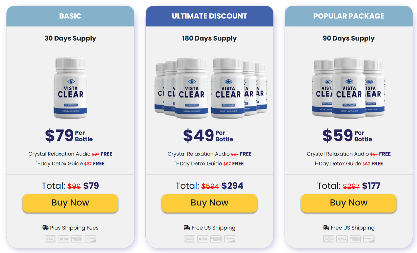 Vista Clear price