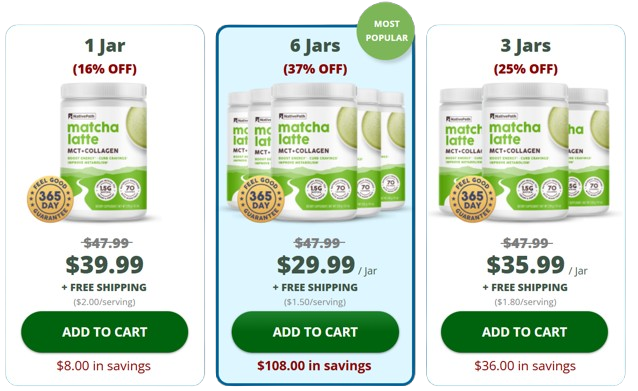 NativePath Matcha Collagen Latte price