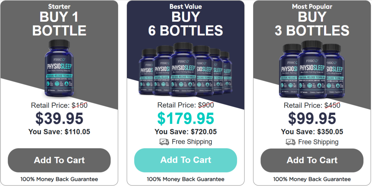 PhysioSleep Prices