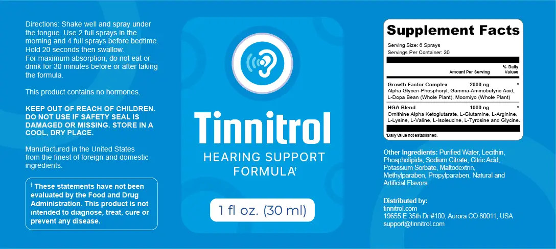 Tinnitrol Supplemnt Fact