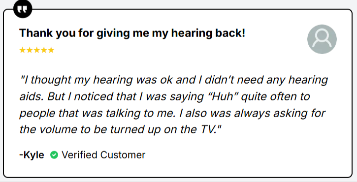 Oricle Hearing Aid customer review