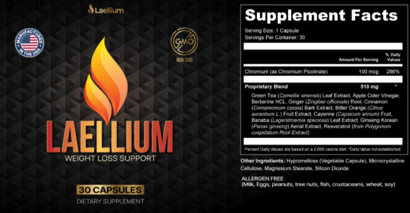 Laellium Supplement Fact