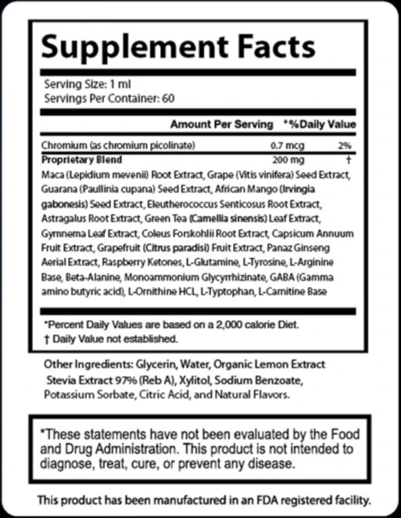 Audifort Supplement Fact