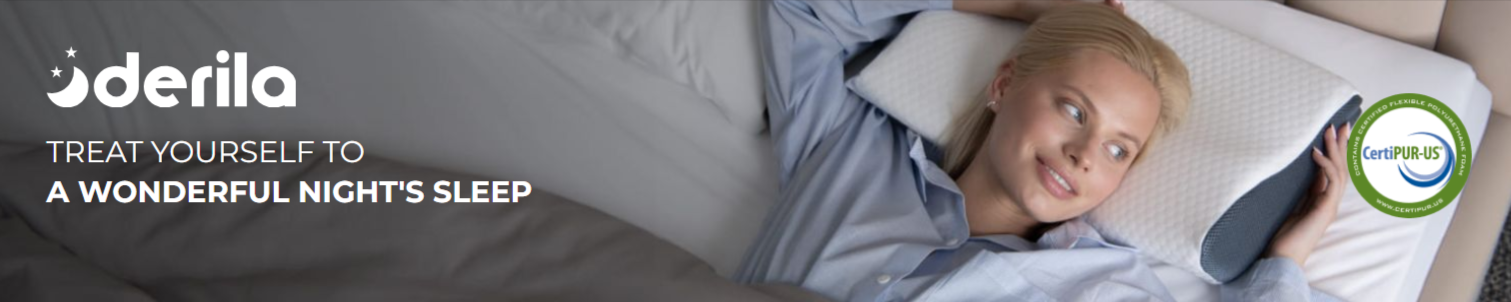 Derila Memory Foam Pillow certified