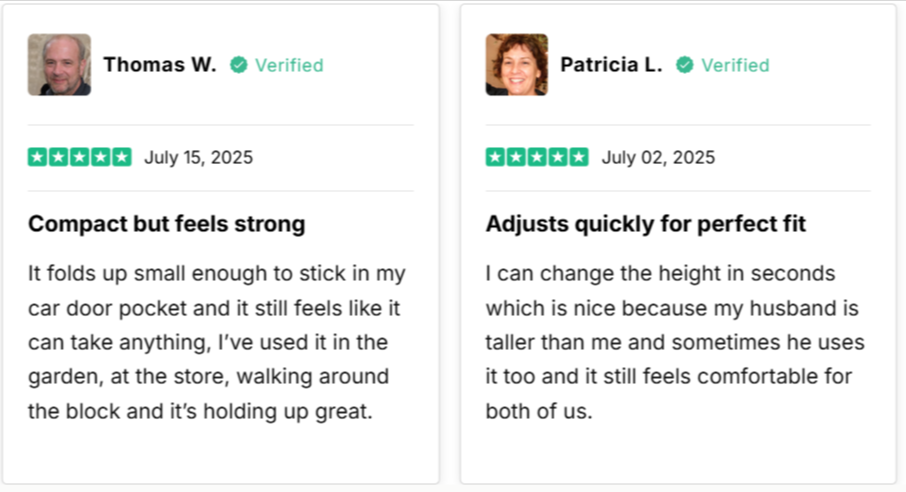 Ready Walker Cane Customer Reviews