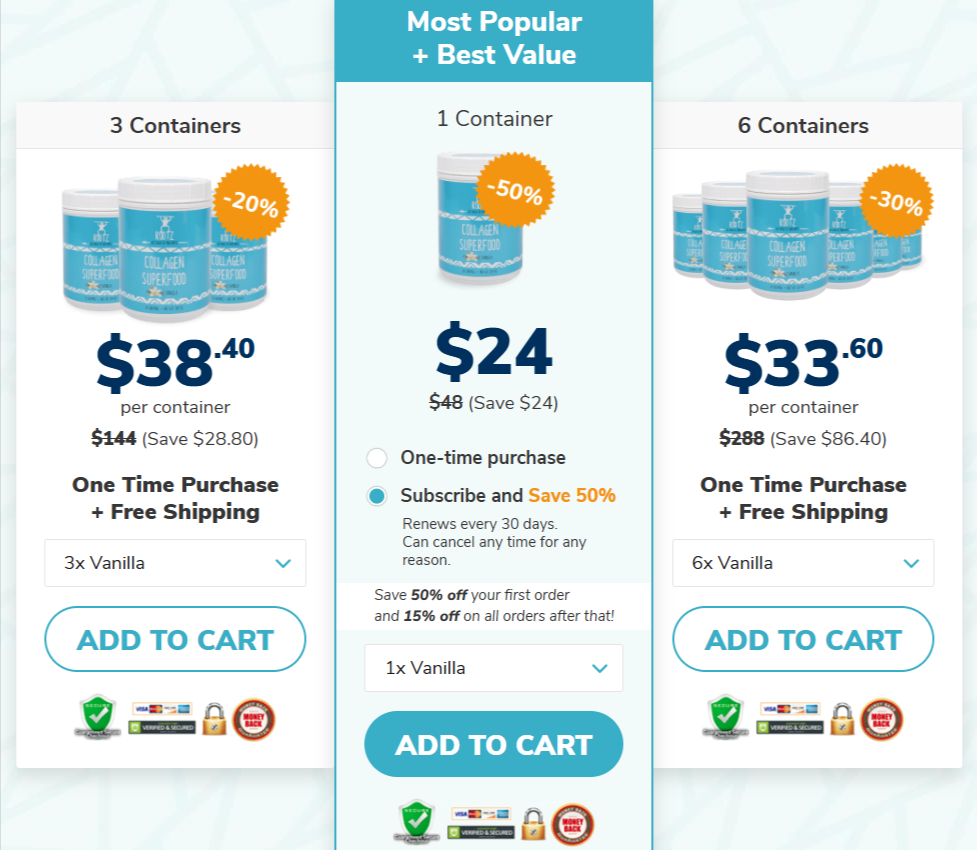 Rootz Collagen SuperFood Prices