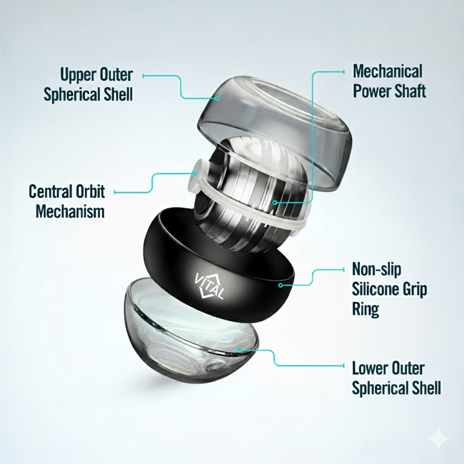 inside of Vital Wrist Ball