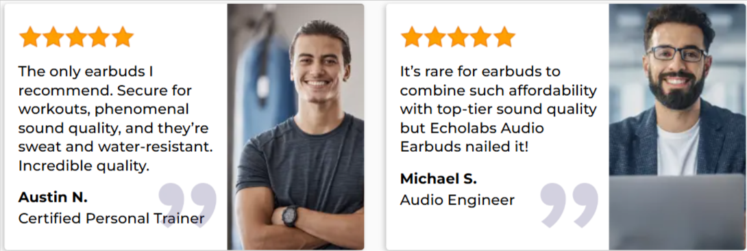 Echo Labs Audio Earbuds Customer Reviews