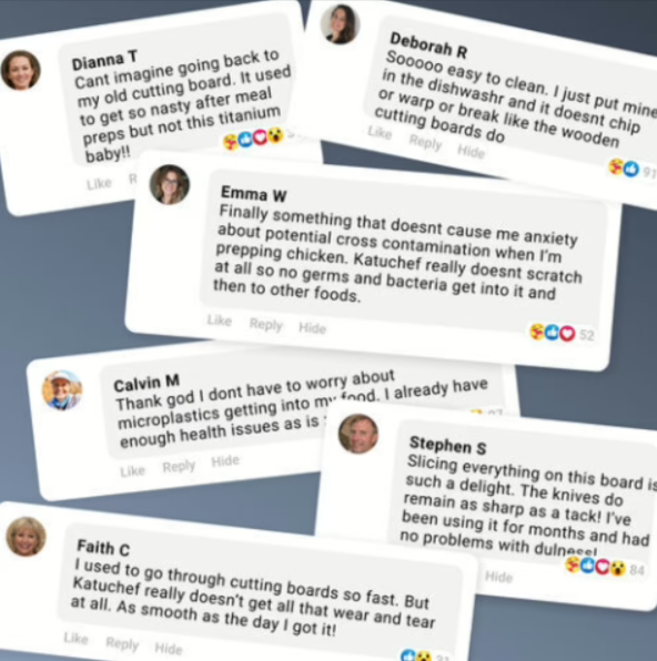 KatuChef Titanium Cutting Board Customer Reviews