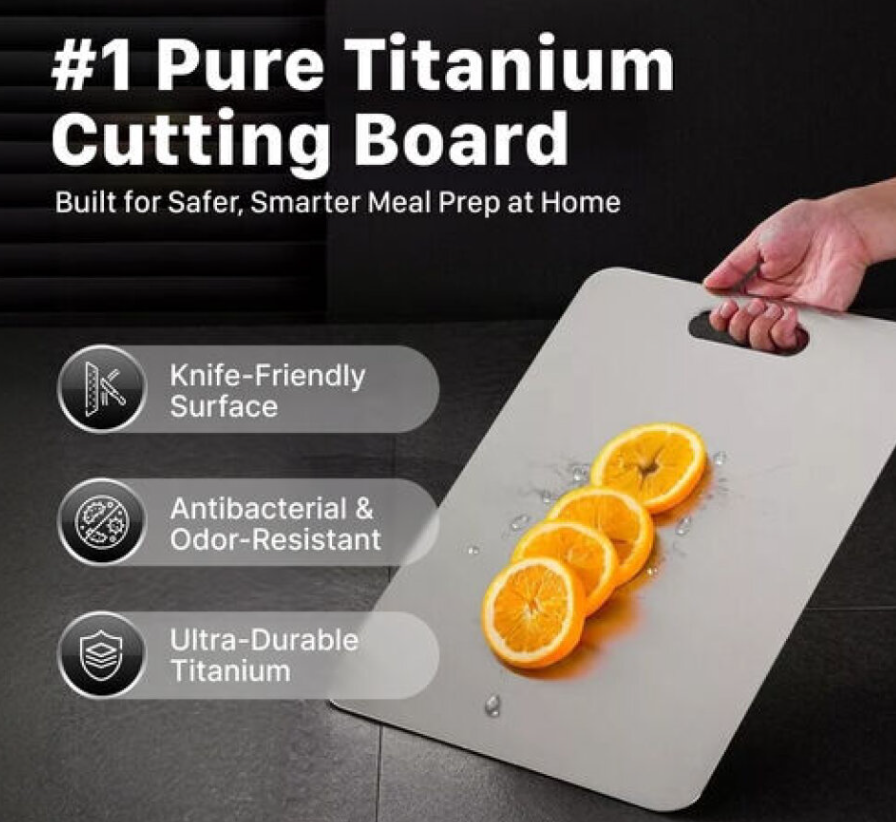 KatuChef Titanium Cutting Board Features