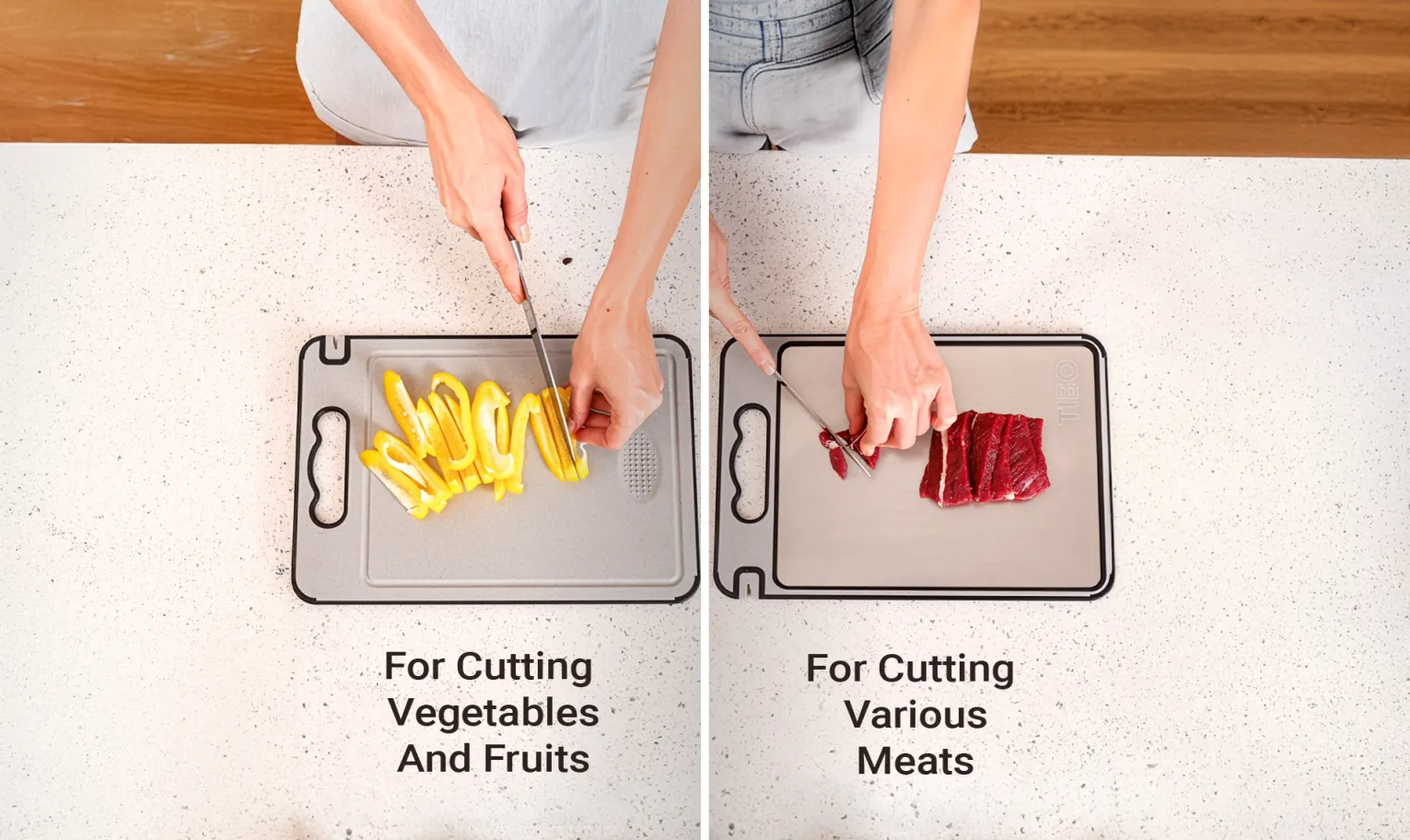 TIBO Titanium Cutting Board Features