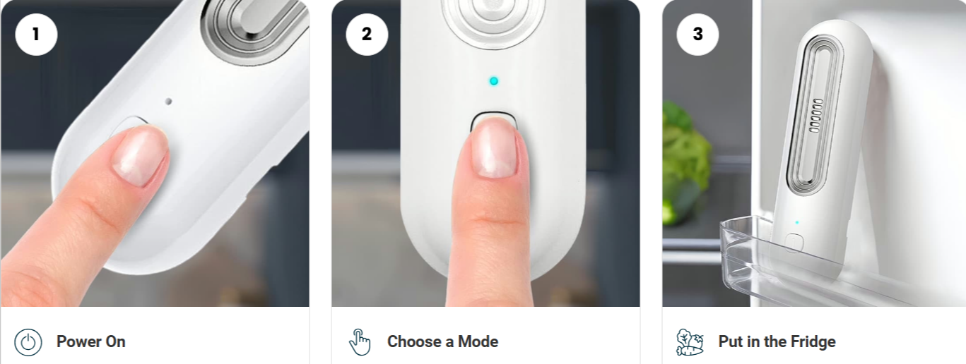 Ozoori Fridge Deodoriser use