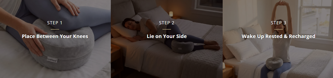 KneNest Knee Pillow usage