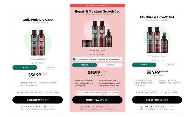 Moerie Haircare price package