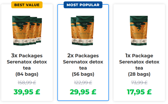 Serenatox Detox Tea price details