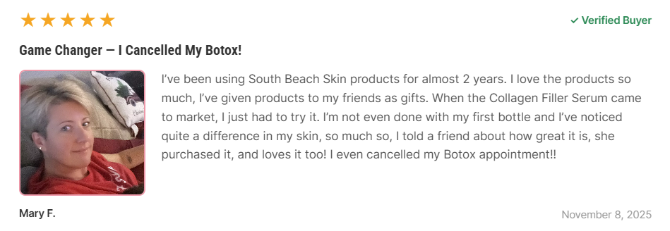South Beach Collagen Filler Serum. customer reviews