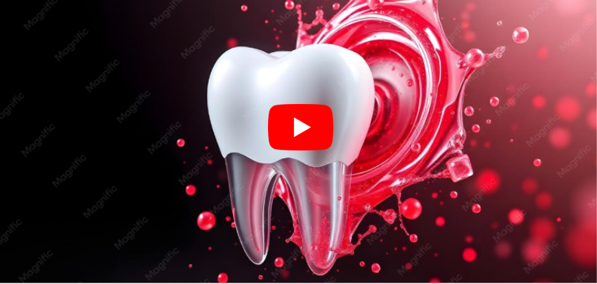 Red Dental Foam For Teeth image 1