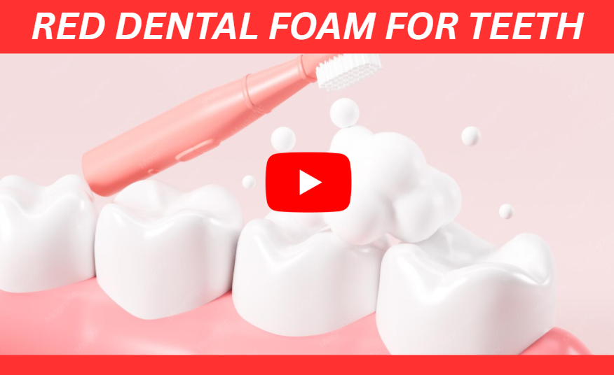 Red Dental Foam For Teeth image