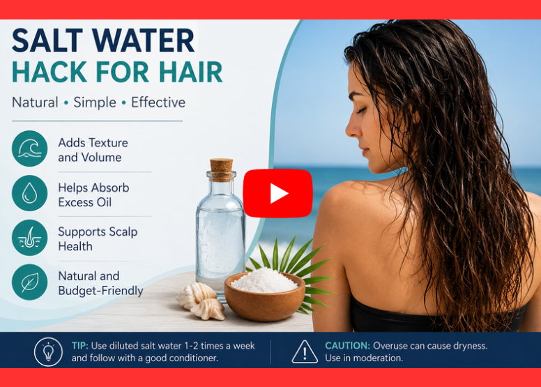 Salt Water Hack for Hair 1