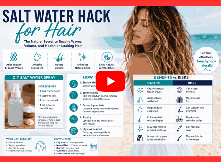 Salt Water Hack for Hair