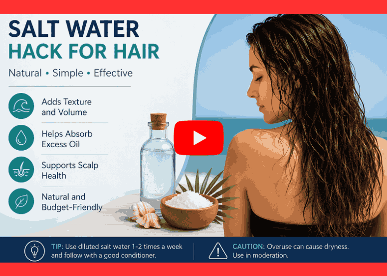 Salt WaterHack for Hair