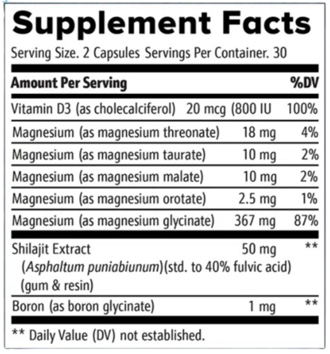 MagneSleep Ingredients